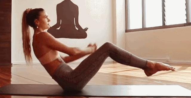 16个瑜伽腹部练习，给你马甲线和核心力量
