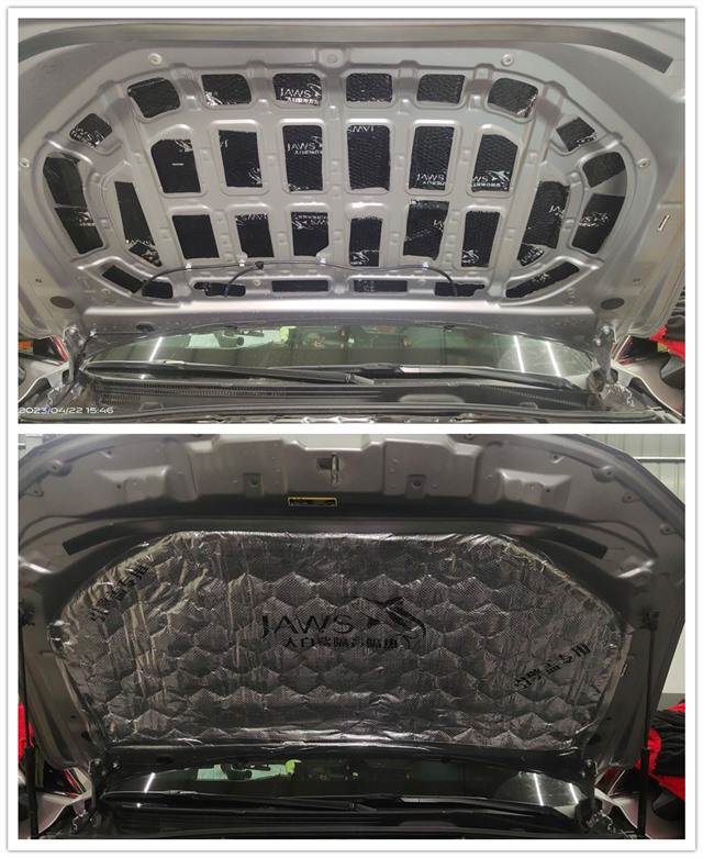 亚洲龙隔音改装案例青岛,大白鲨隔音材料金鲨和银鲨哪个好