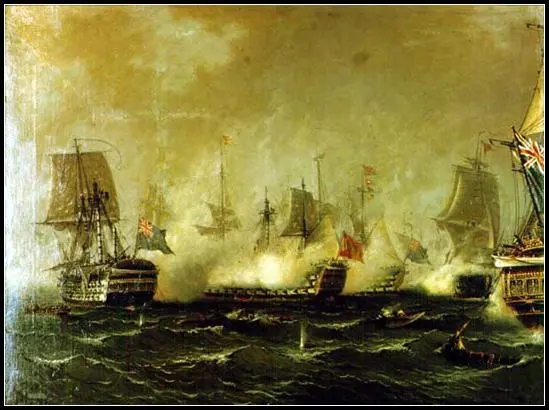 特拉法尔加海战后放弃进攻哪国,特拉法尔加角海战全过程