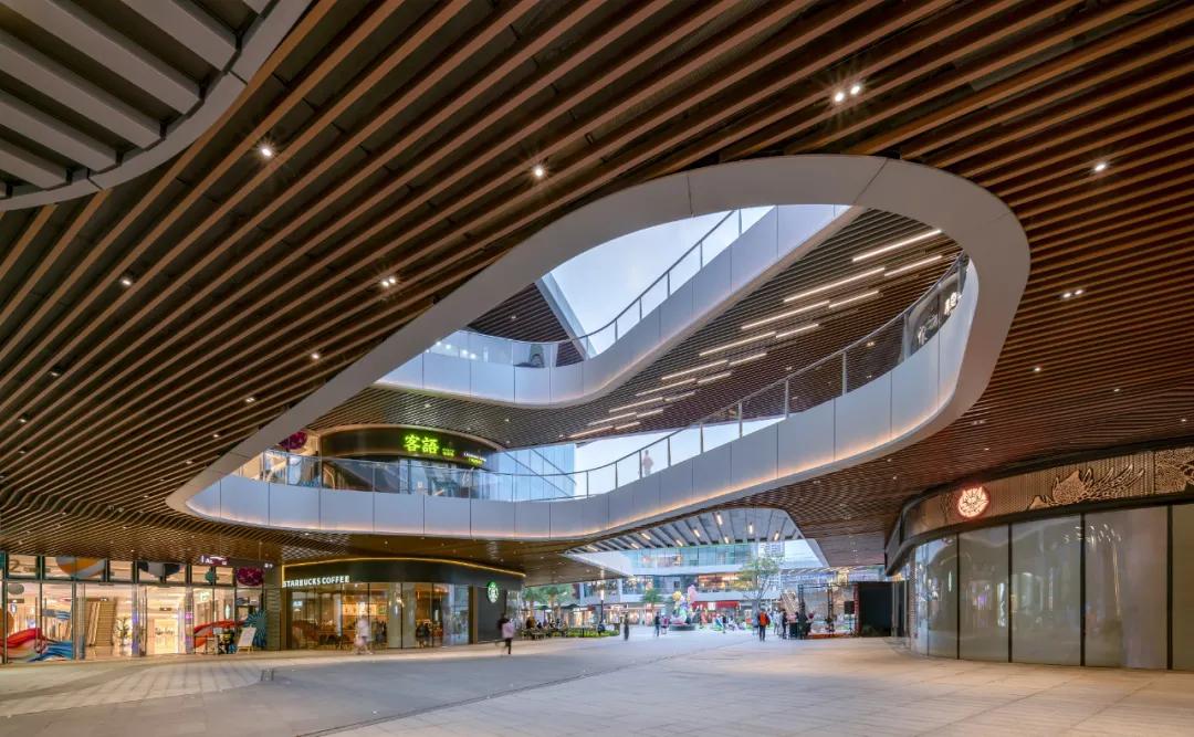 现代商业空间的庭院景观设计,现代简约景观空间