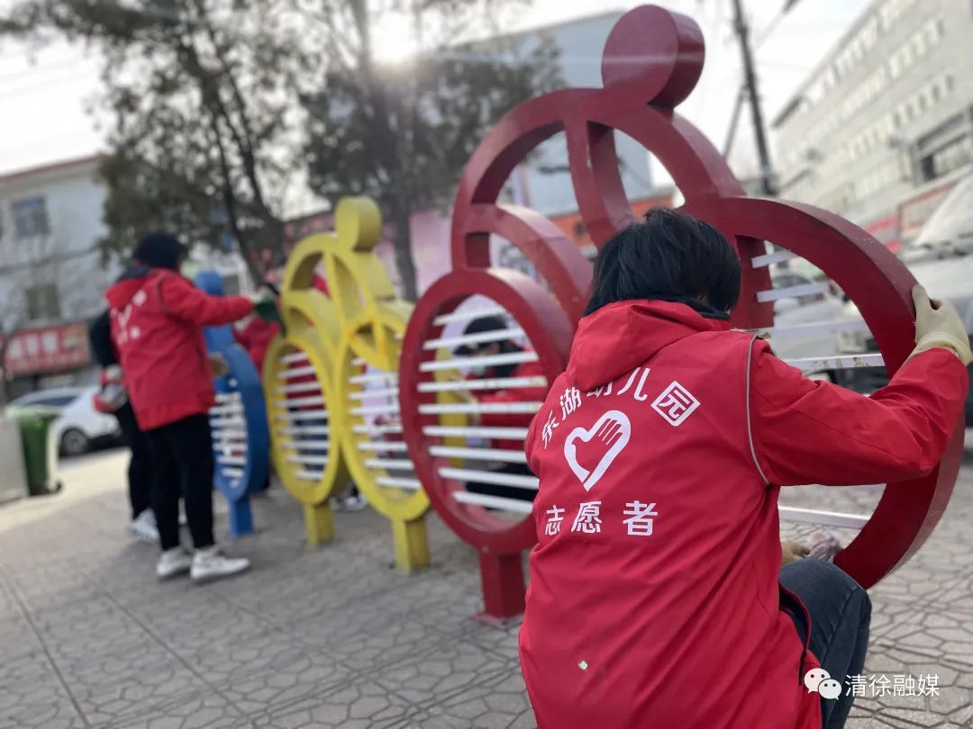 清徐一道美丽的风景线,太原街上一抹红