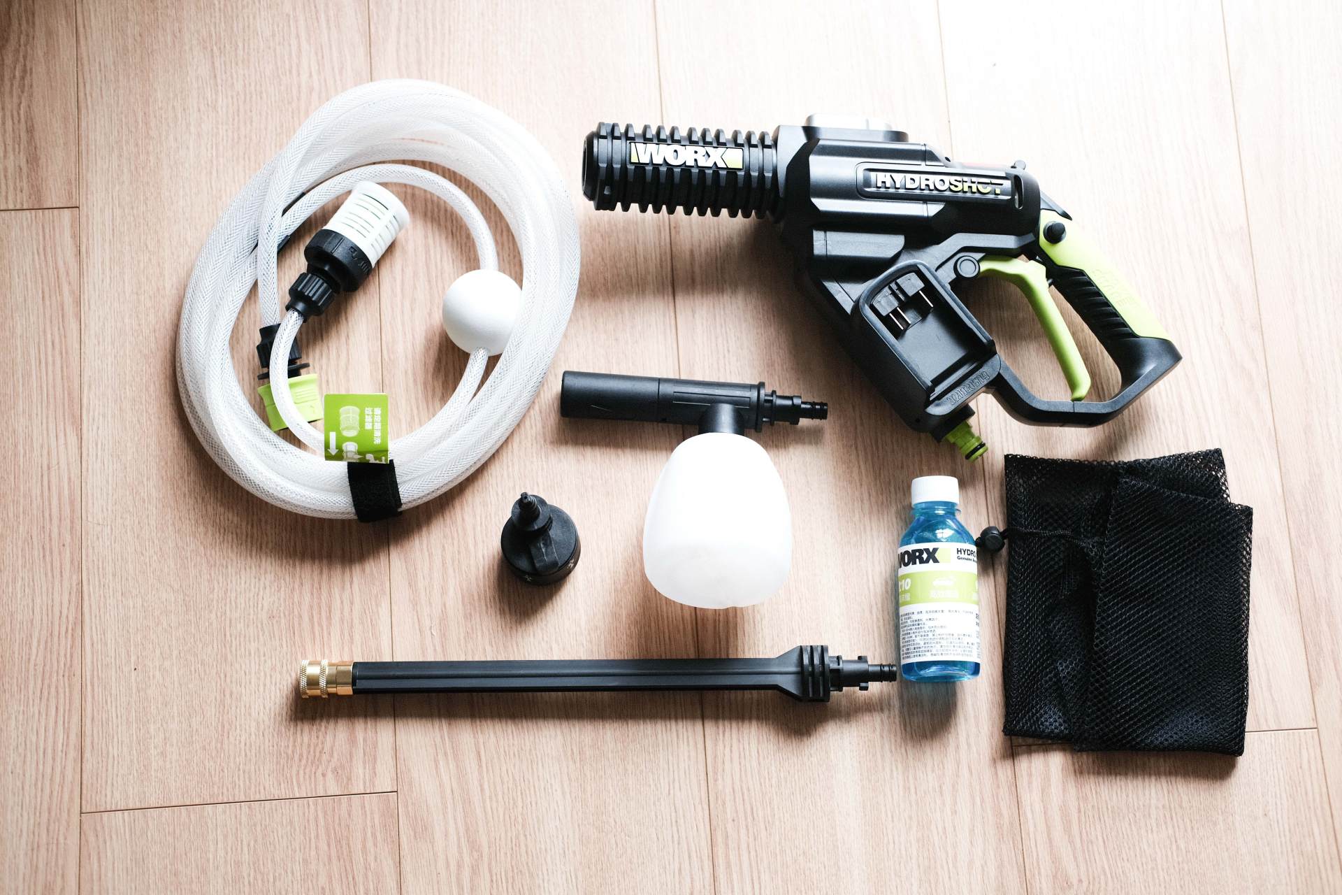 威克士无线洗车机使用教程,无线洗车机如何洗车