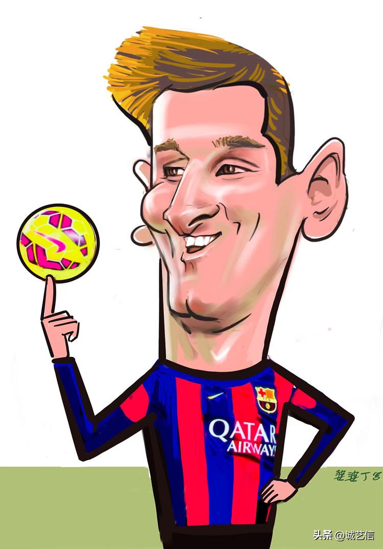 梅西拿着美洲杯来卡塔尔的漫画,梅西世界杯头像漫画