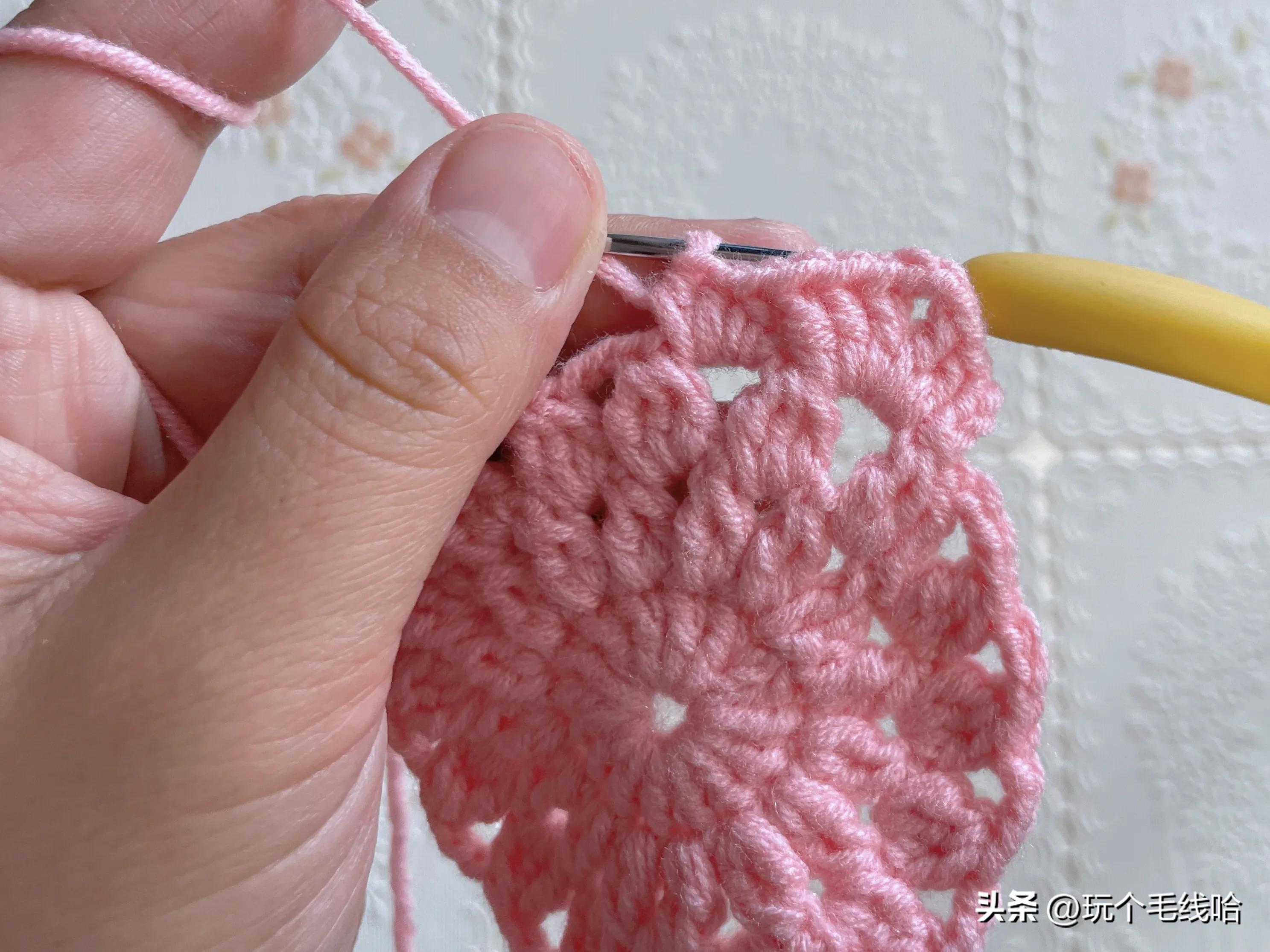 钩花片边的教程,保姆级织花教程