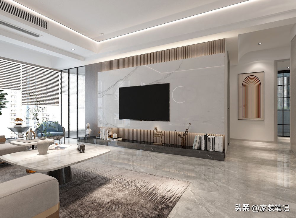 长沙现代轻奢装修风格130平高级感,90后小夫妻花8万元装修的现代风格