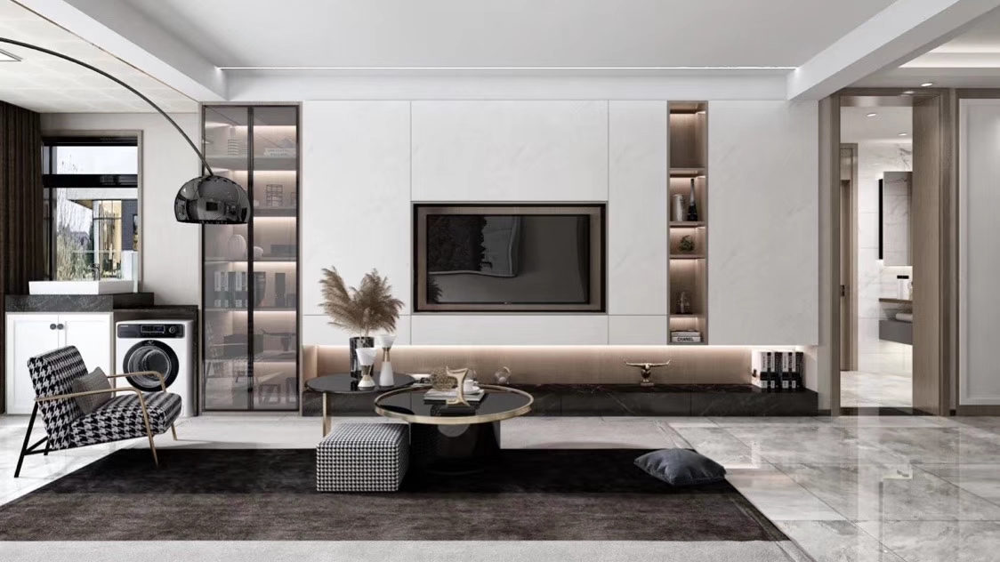 客厅背景墙柜,电视柜背景墙怎么设计好看