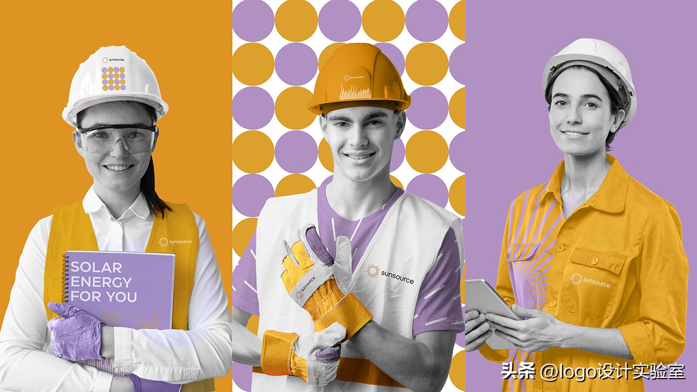 Sunsource太阳能承包商品牌logo设计via:MolokoCreativeAgency