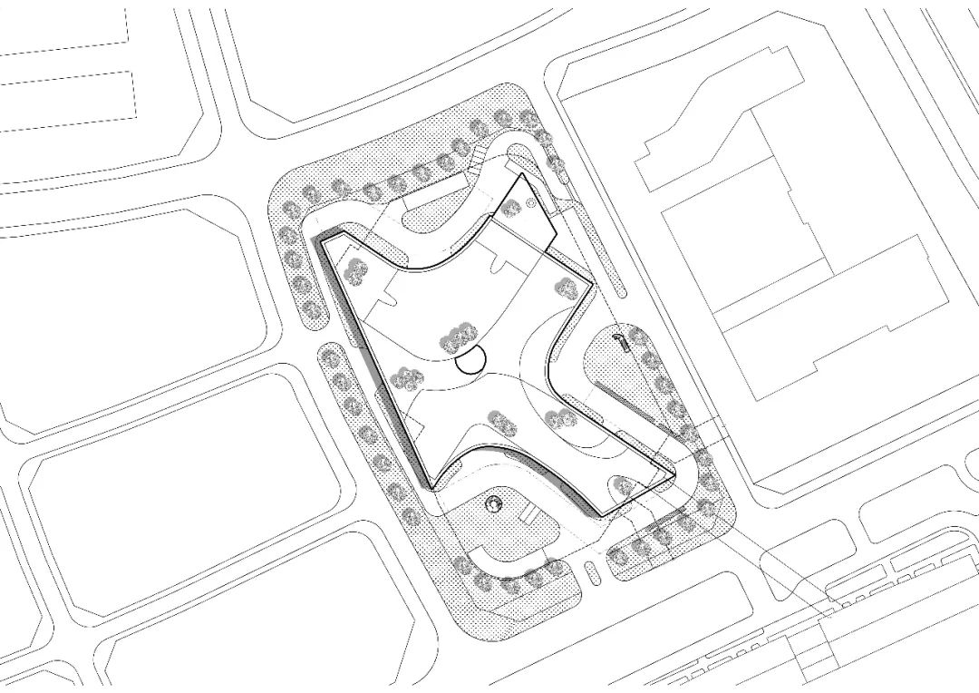 花园式医院设计效果图,医院空间设计简洁温馨