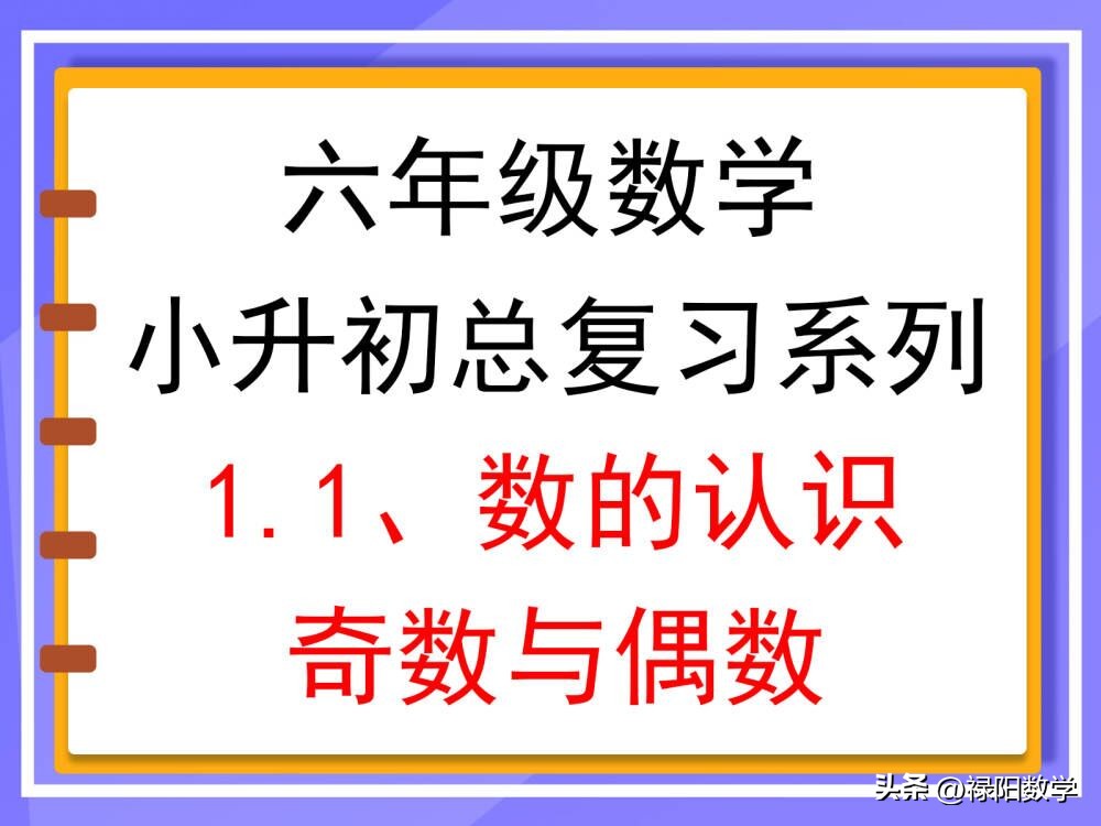 六年级数学小升初必考题数与代数,小升初数学数与数的运算的知识点