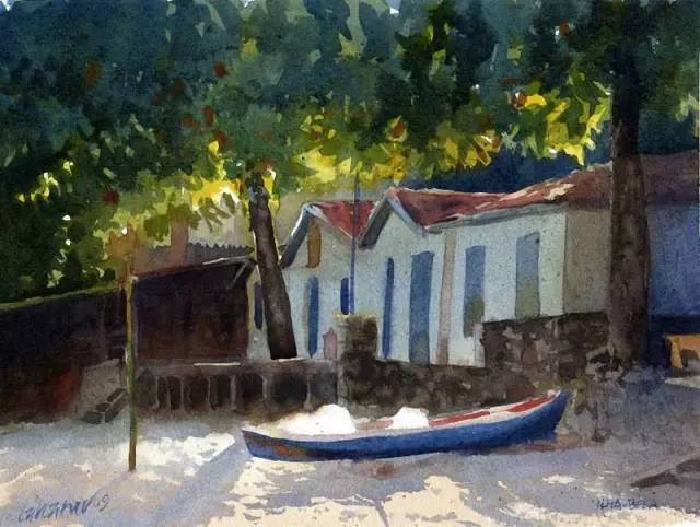 世界顶级水彩画家作品欣赏,世界水彩画大师三巨头的作品欣赏