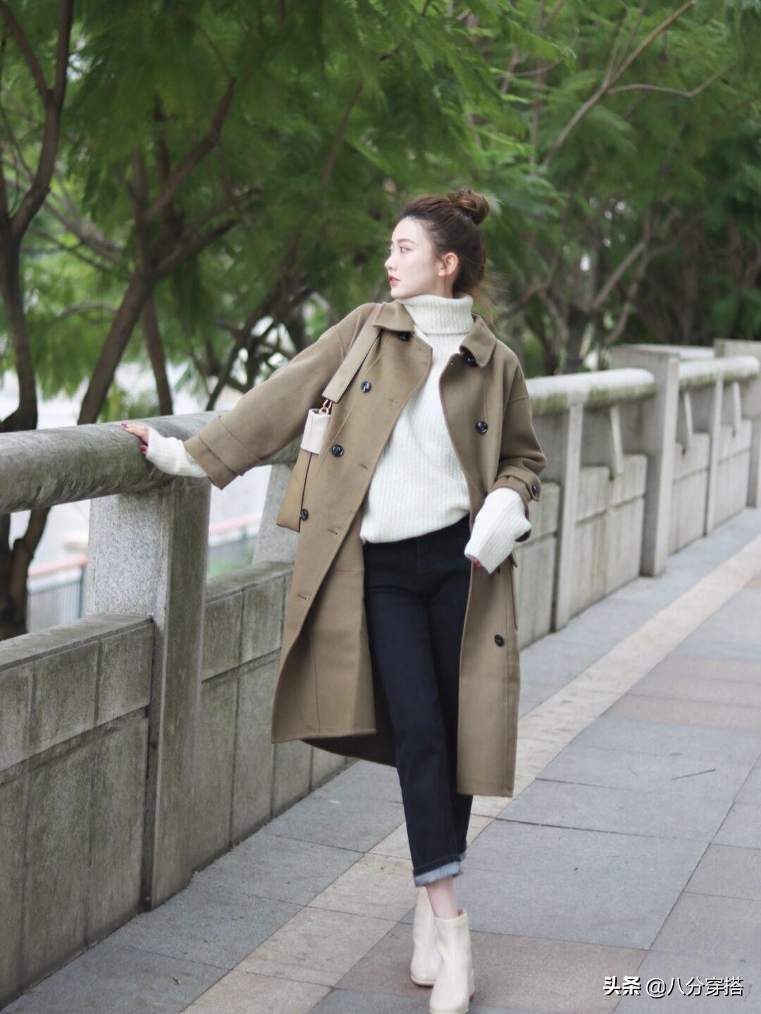 冬天不知道怎么穿衣服好看,几款毛呢外套穿着保暖彰显女人味