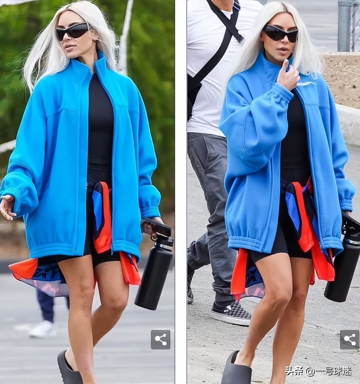 卡戴珊出街视频,41岁卡戴珊罕见陪儿子踢球