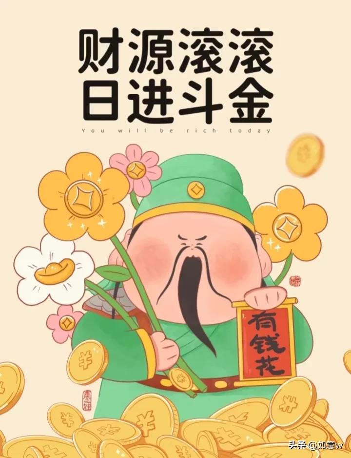 财神送你有钱花图片,财神送你有钱花