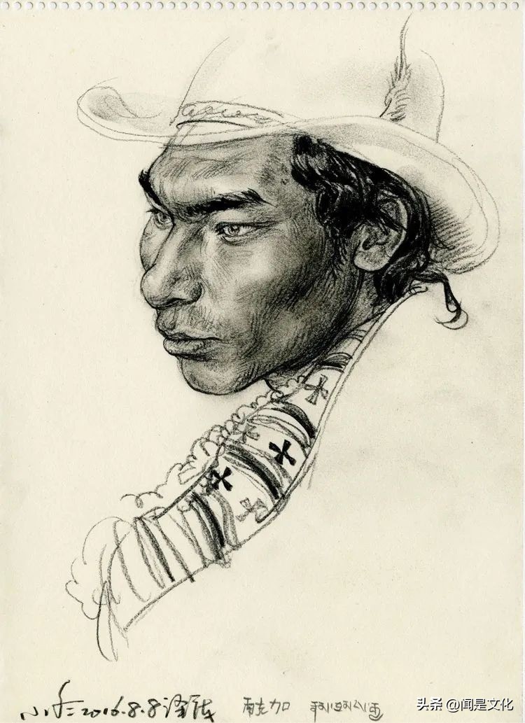 天津美院教授于小冬速写,于小冬美院速写图文