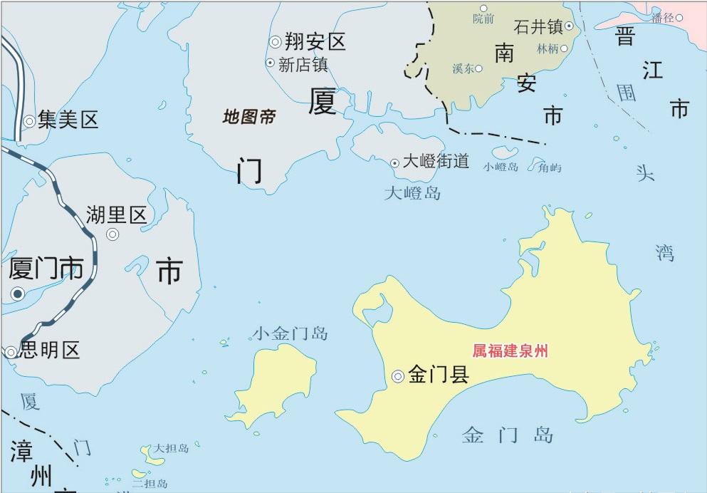 金门岛和台湾岛离厦门有多少公里,金门岛离大陆与台湾哪个更近