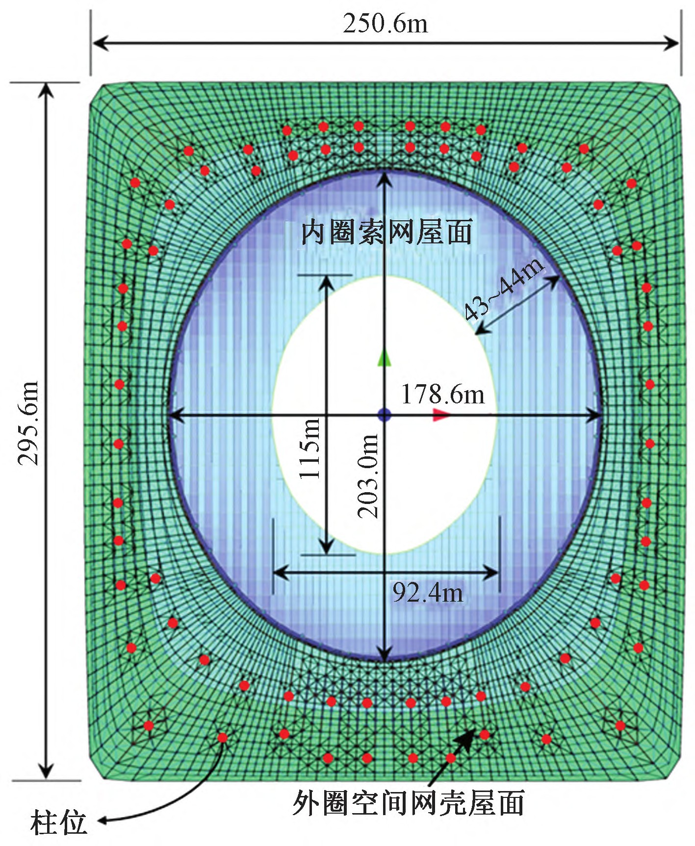 西安国际足球中心设计漂亮,西安国际足球中心屋盖结构