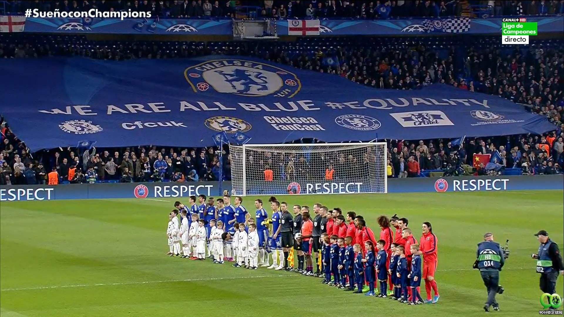 欧冠夺冠背景图,10-11欧冠巴萨vs皇马赛前发布会