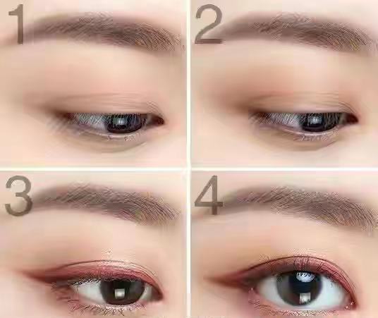 3ce四色眼影零基础,学眼影化妆新手零基础教程