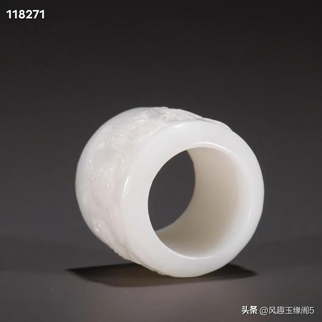 和田玉扳指大号,和田玉青花扳指尺寸