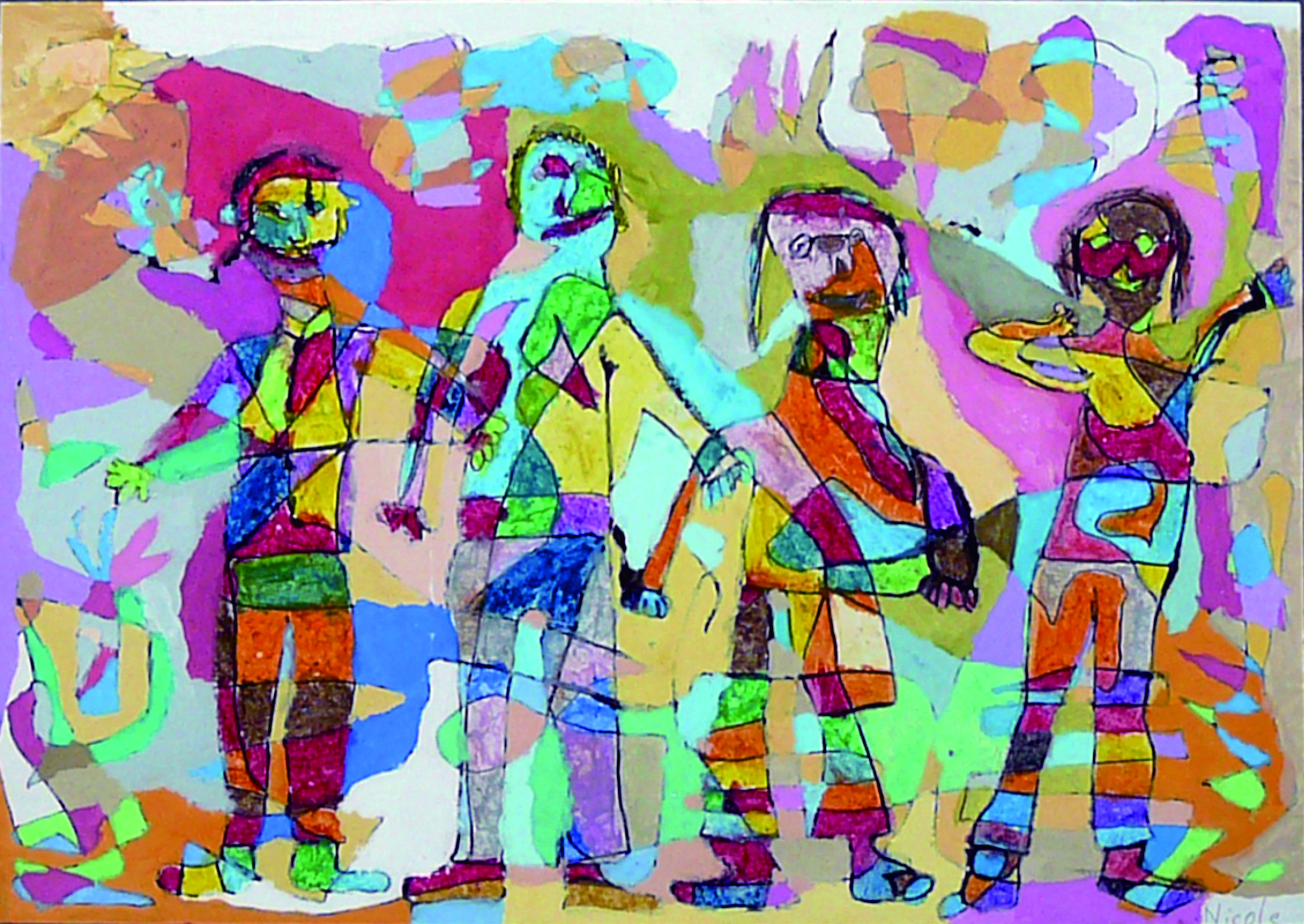 童心绘世界美术作品展示看板,优秀儿童画作品展示