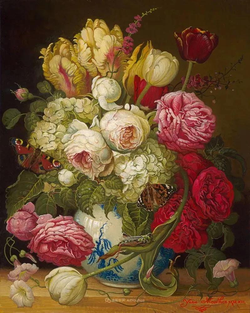 有关爱情的花鸟油画作品,北欧轻奢风格油画作品