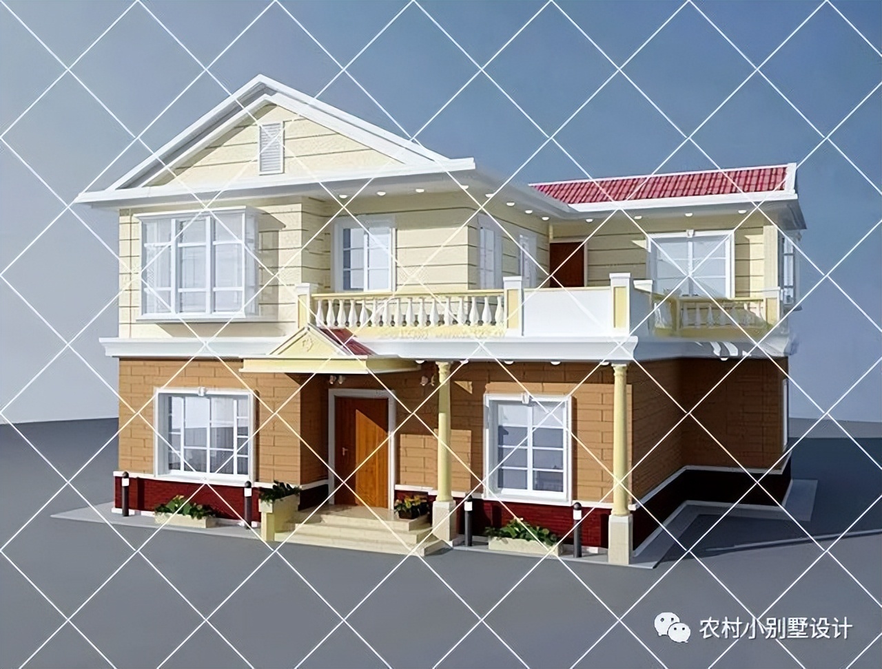 15套占地不足80平方二层农村自建房别墅设计；小宅基地玩出大花样