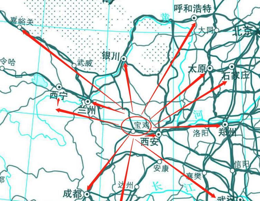 宝鸡市城市格局,宝鸡市区地势