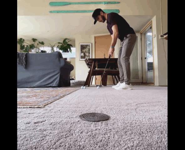 推杆练习大集合：户外室内都有，随时可练