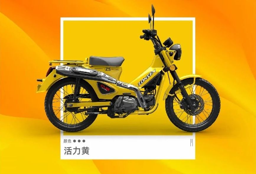 宗申幼兽zs110复古弯梁,宗申复古弯梁幼兽