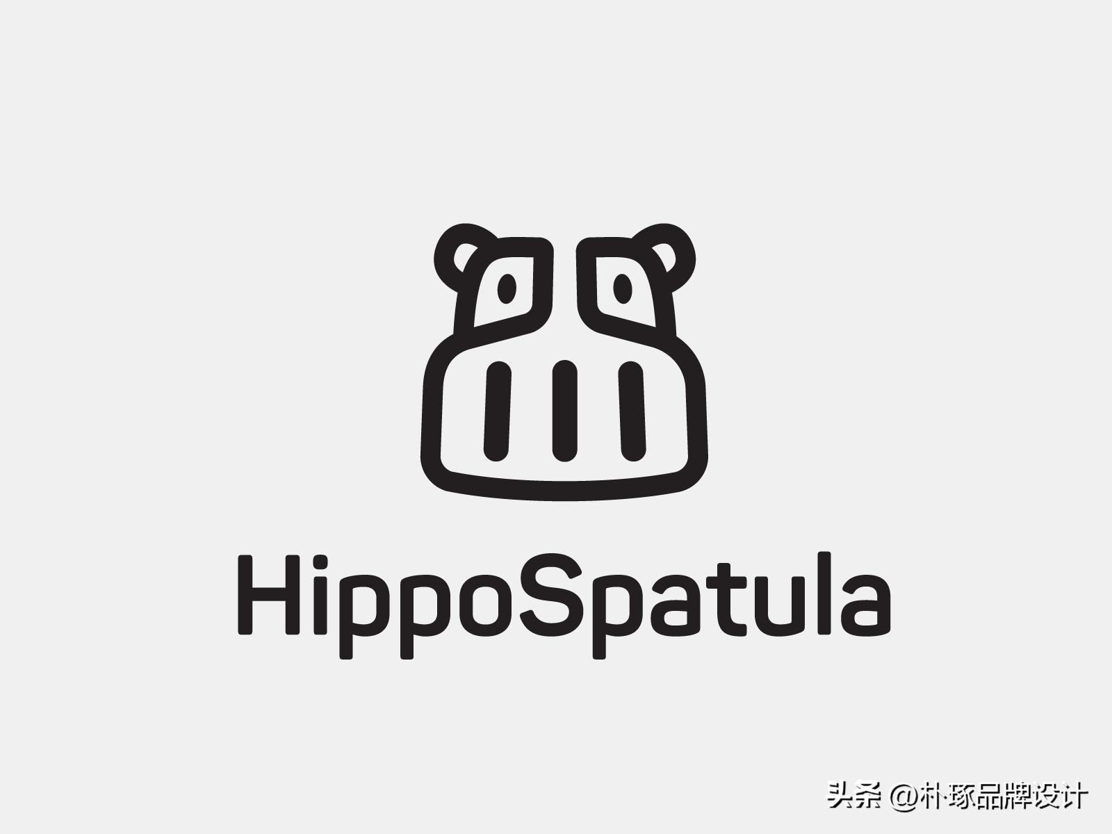 张开血盆大嘴IP动物形象河马元素logo创意集锦