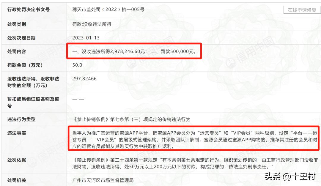 蜜源被罚没350万，分销电商不行了？