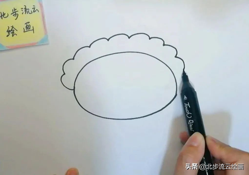 一盘饺子的简笔画图片大全,穿古装端着饺子的中国女孩简笔画