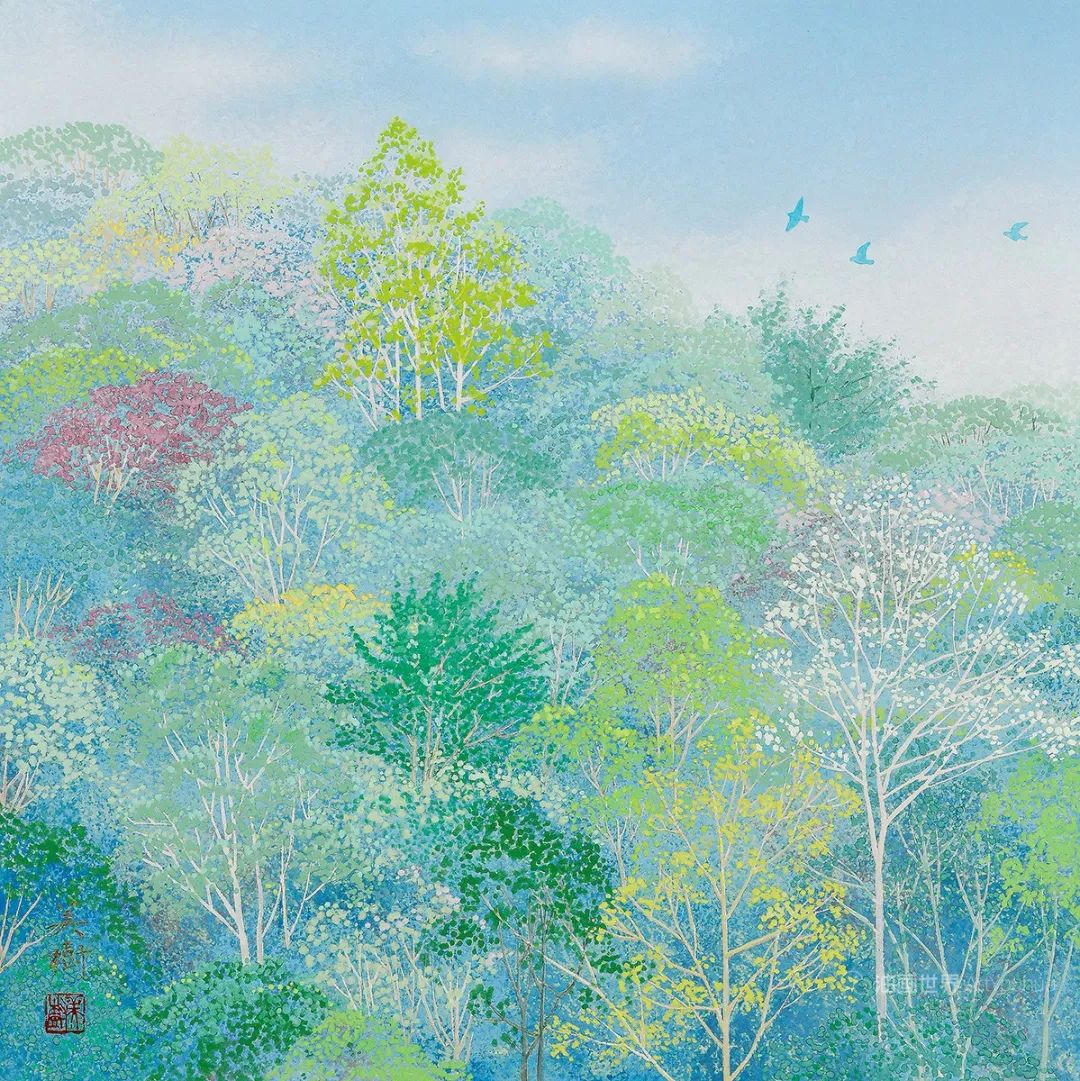 野地美树子手绘油画,日本画家奈良美智作品图