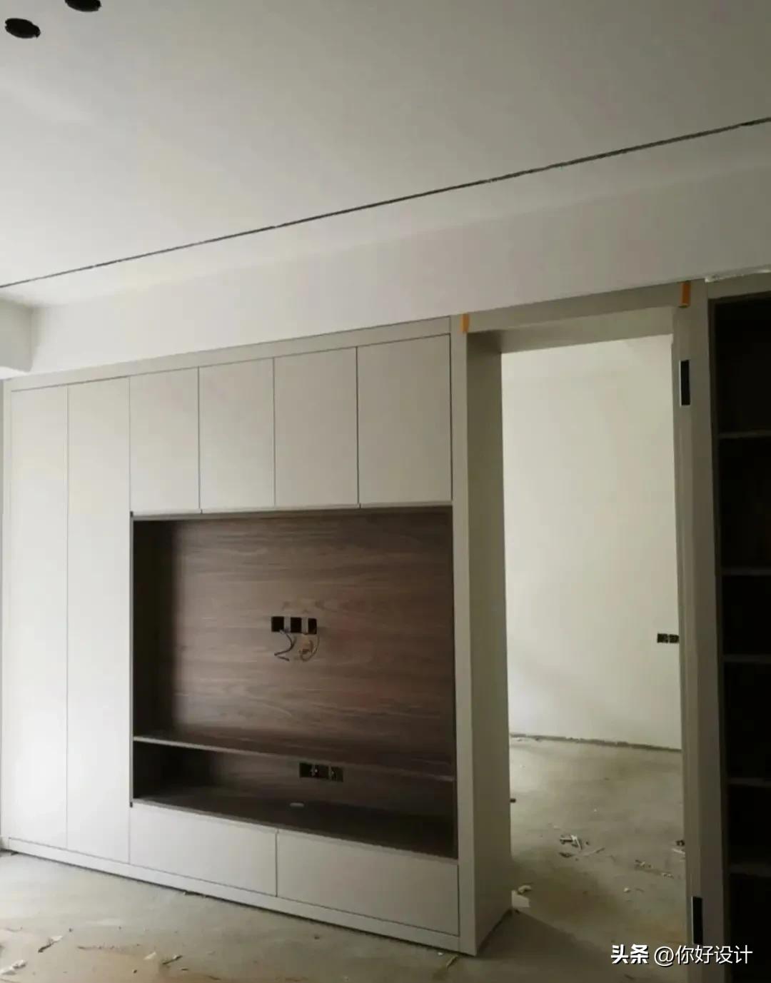 隐形门电视背景墙多少钱,4米电视背景墙带隐形门