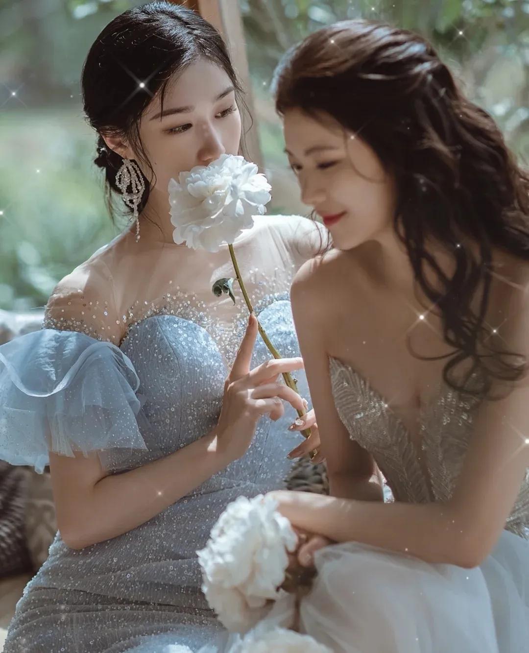 冰晶蓝的温柔浪漫，自带纯洁气息