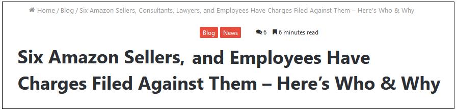 亚马逊卖家侵权被抓,亚马逊服务商被捉