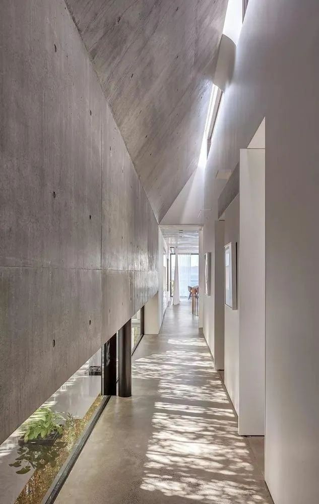 清水混凝土简约样板间风格,清水混凝土混搭装修