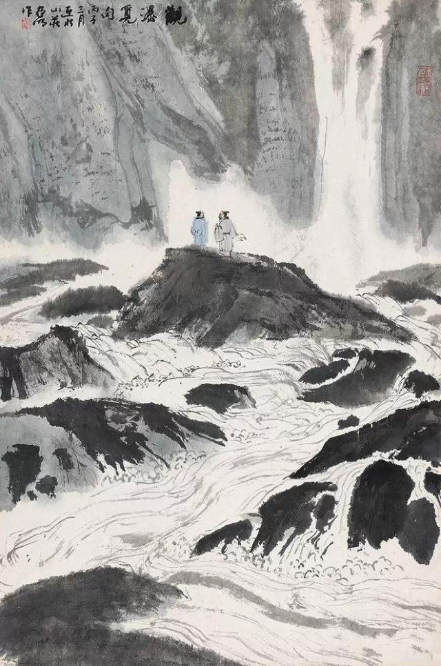 金陵山水画名画欣赏,金陵五大家诗意山水画欣赏