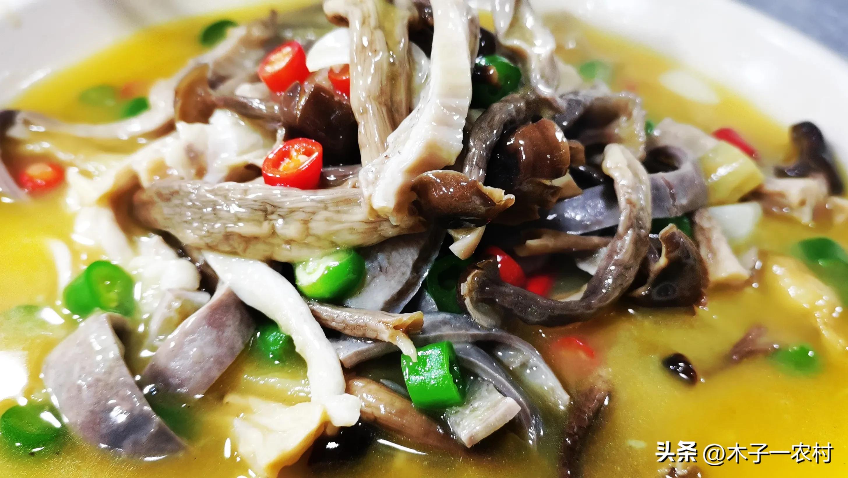 鹿茸菌烩猪肚酒店做法,鹿茸菇烧猪肚教学视频