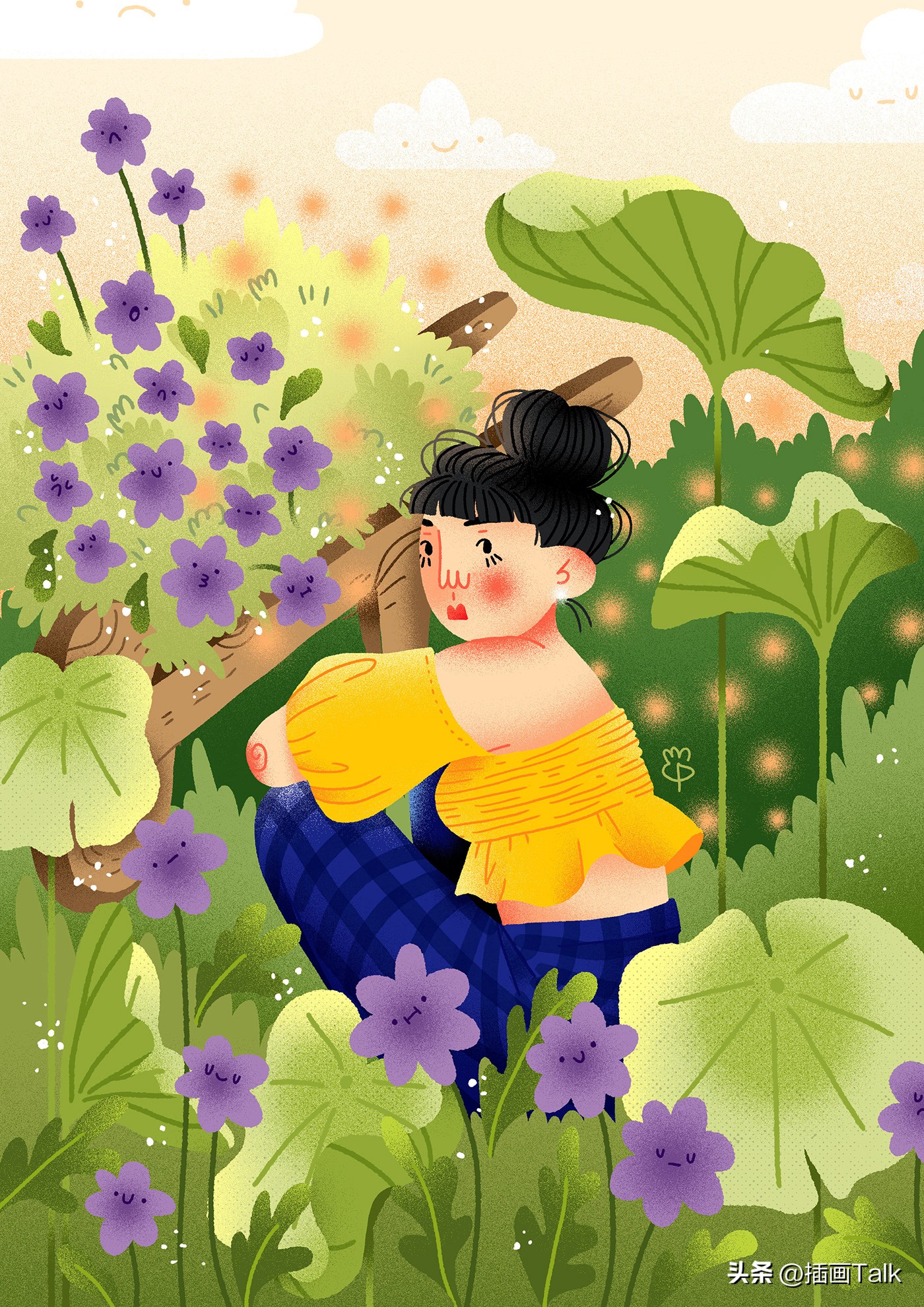 巴西插画大师手绘稿,巴西插画师gabriel图