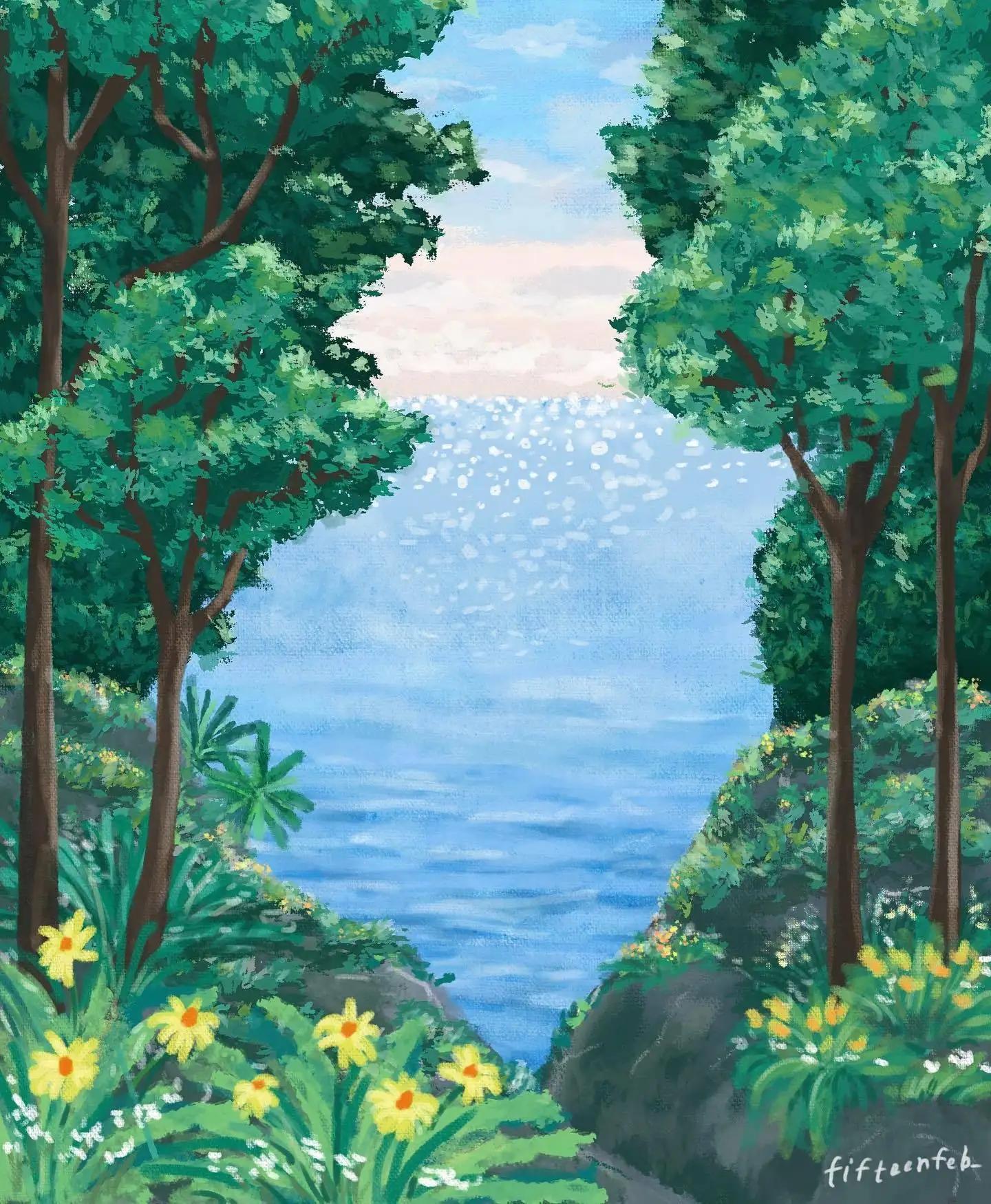 一组极具个人风格的插画,一组很有意境的插画