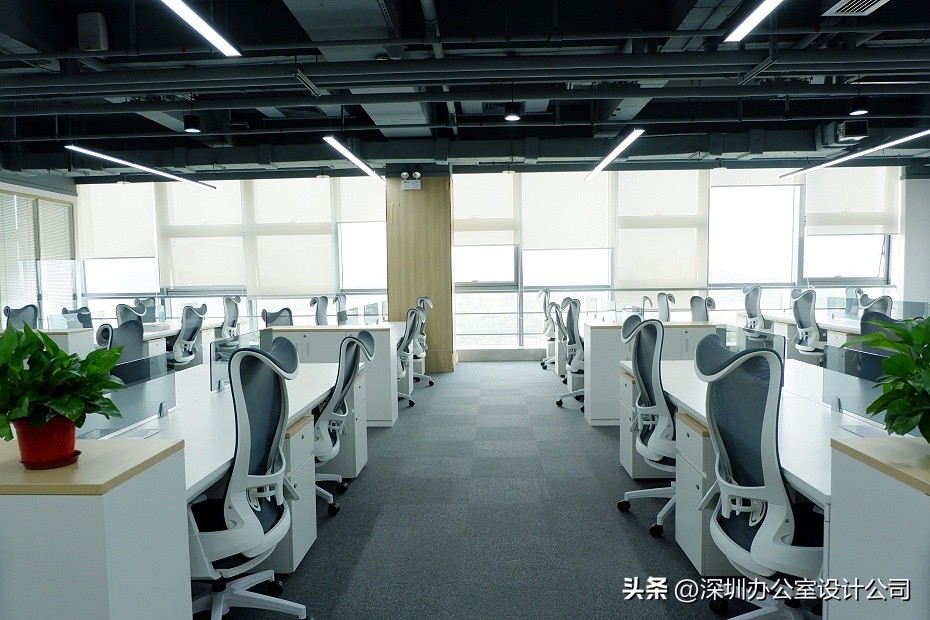 深圳大气装修办公室风格,南山区简约办公室装修设计