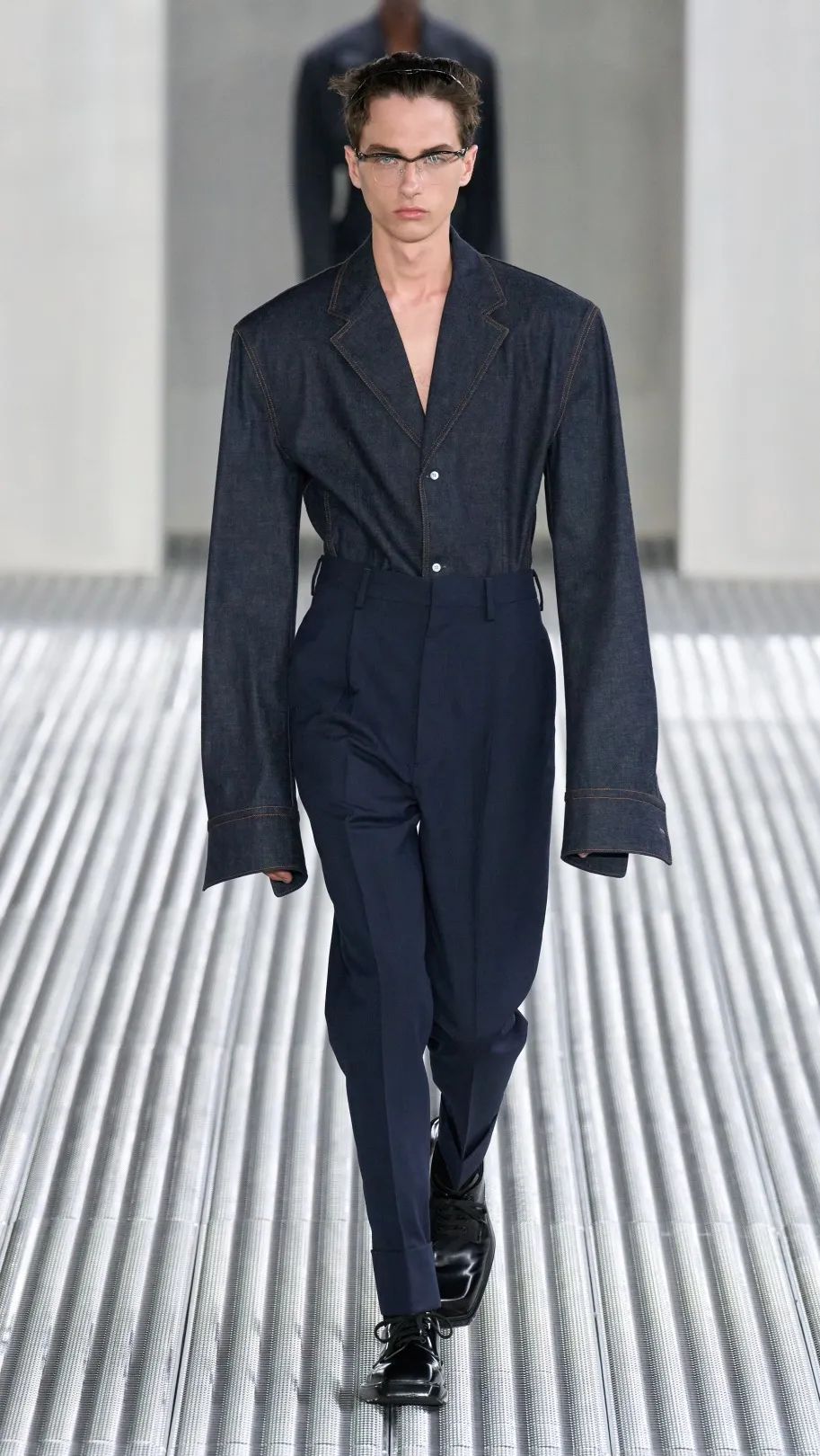 prada2024春夏男装时装秀明星,prada2024早春新款