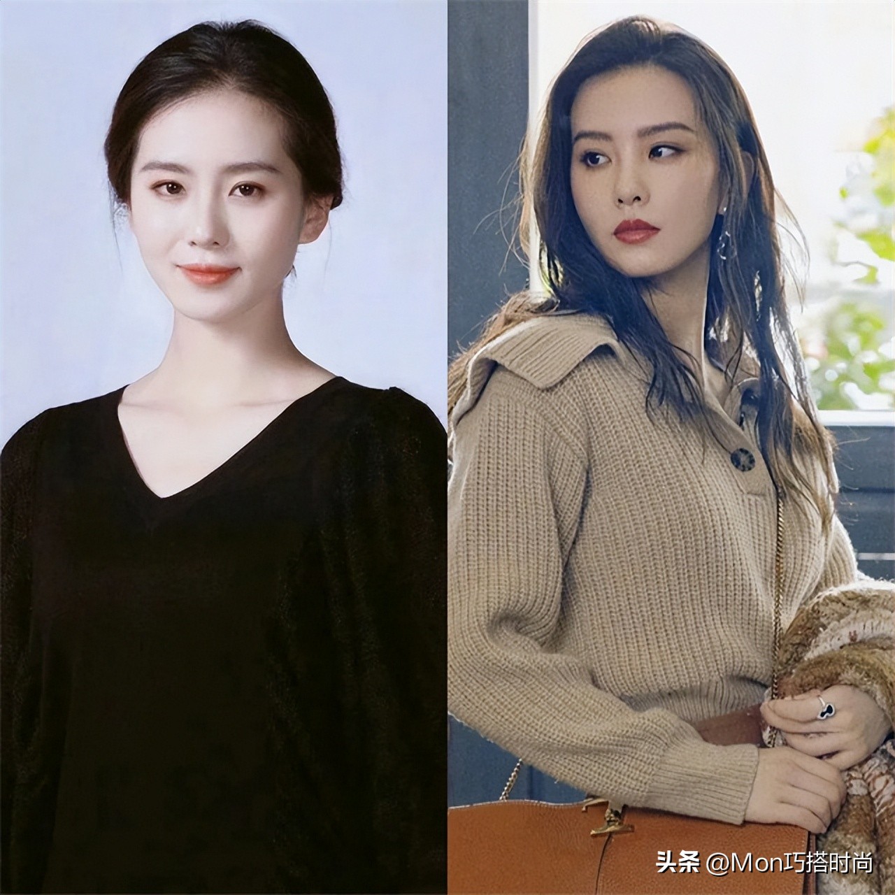 长脸披发好看还是扎发好看,披发还是扎发好看