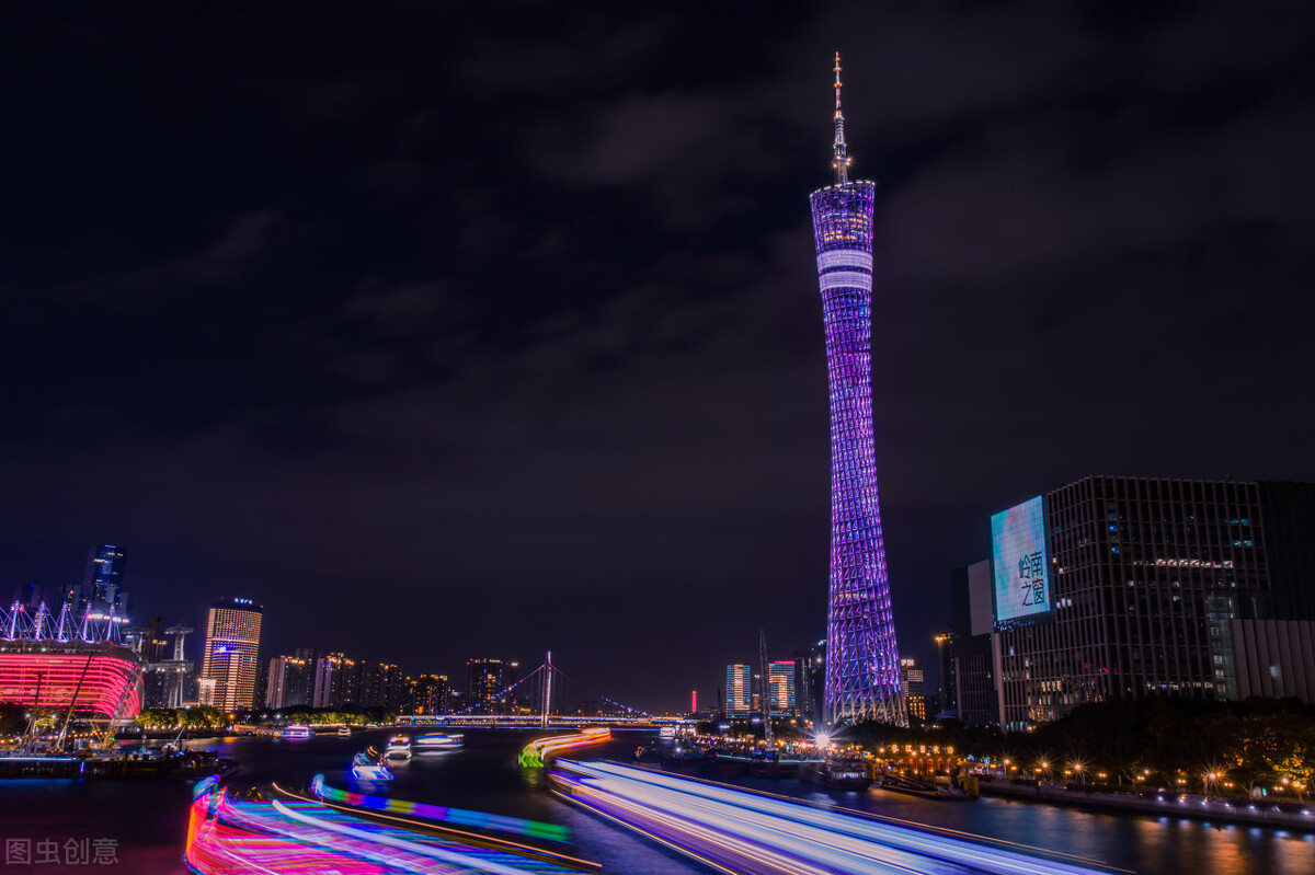 珠江夜游船美图,珠江夜游风景