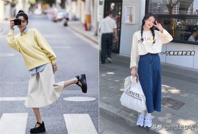 春天卫衣外面穿什么外套,春天粉色卫衣套黑色百褶裙穿搭