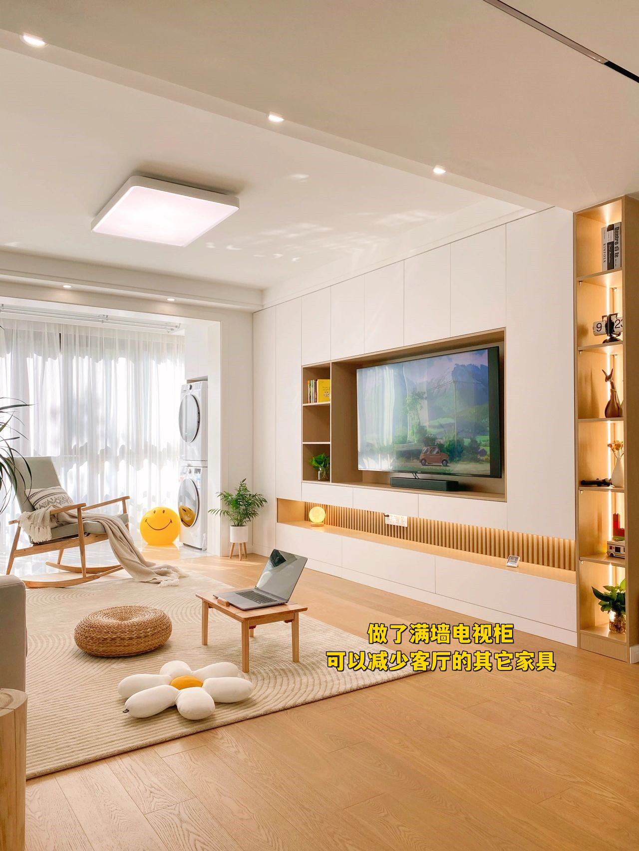 客厅墙壁电视柜效果图大全,客厅满墙电视柜布局设计