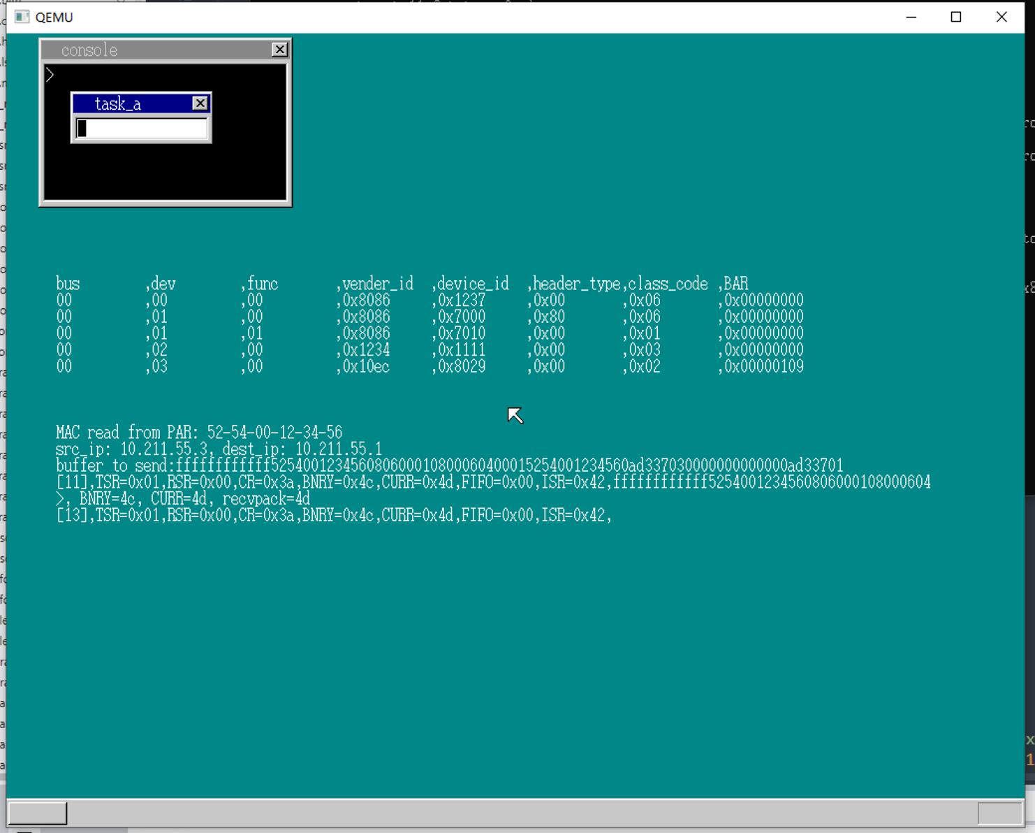 在30天自制操作系统上编写网卡驱动:遇到的主要困难总结