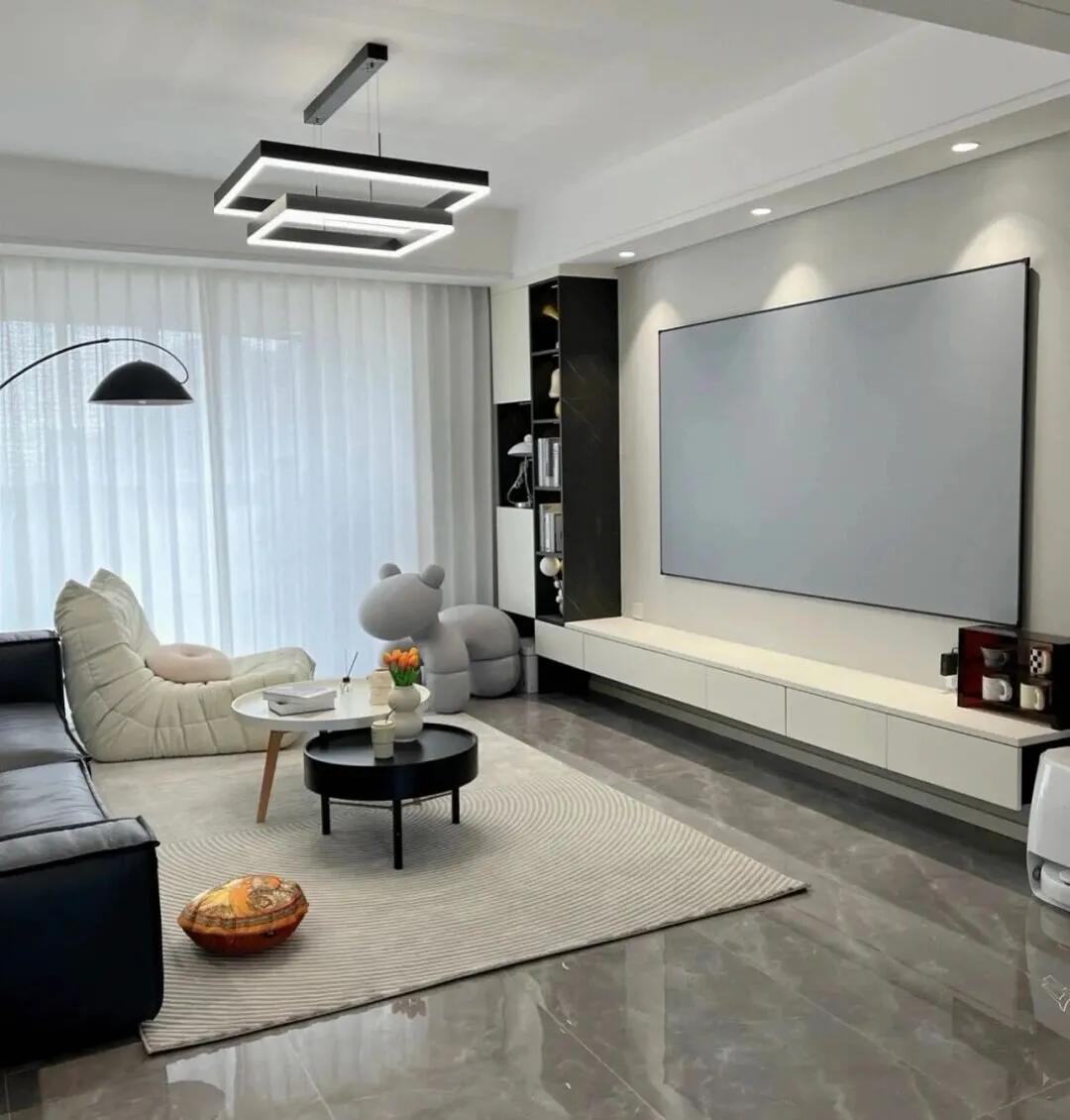 悬空电视柜的弊端,电视墙电视柜悬空