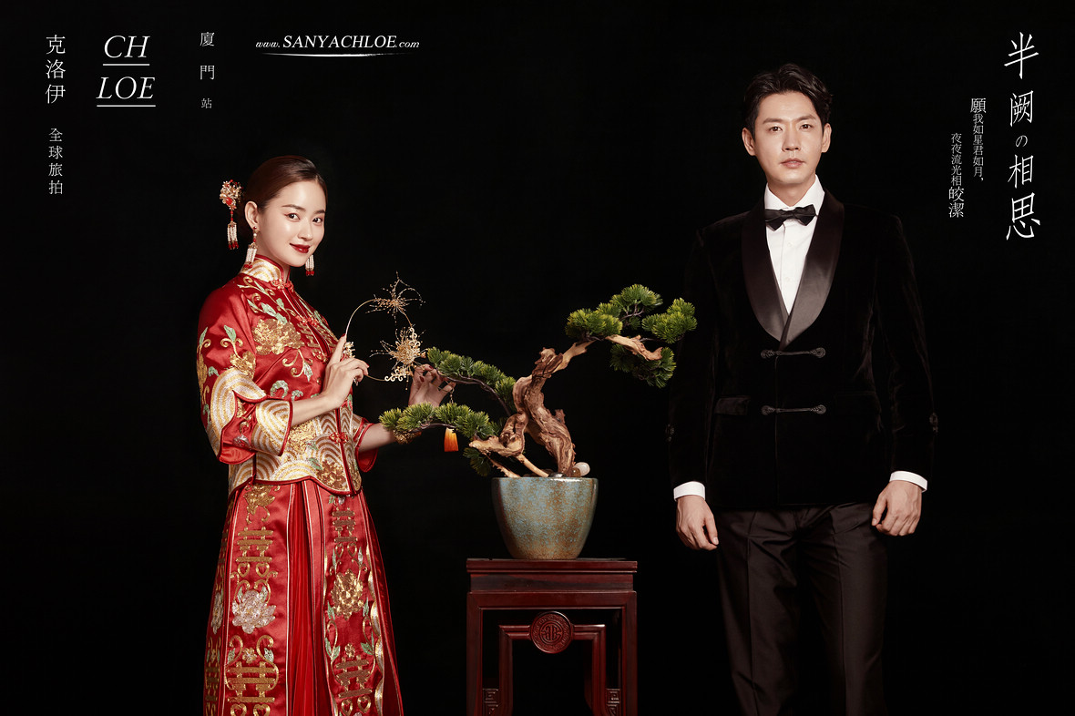 用中式风婚纱照与时间诉说浪漫,中式风婚纱照风格